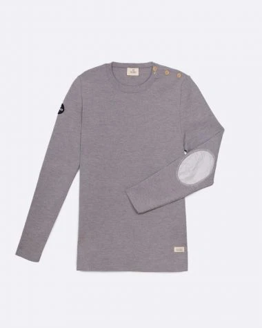 Women's Sailor Sweater Merino Wool Grey Recycled Sail