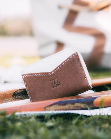 Women's Wallet "the Compact" Recycled Sail - Image 7